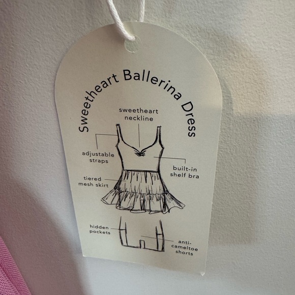 Blogilates Women's Sweetheart Babydoll Dress, Pink, Sz Small, NWT - Picture 8 of 13